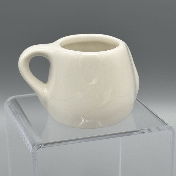 Mini Bunny Rabbit Ceramic Tea Cup Toothpick Holder Childs Easter Decor 2" - Picture 3 of 6